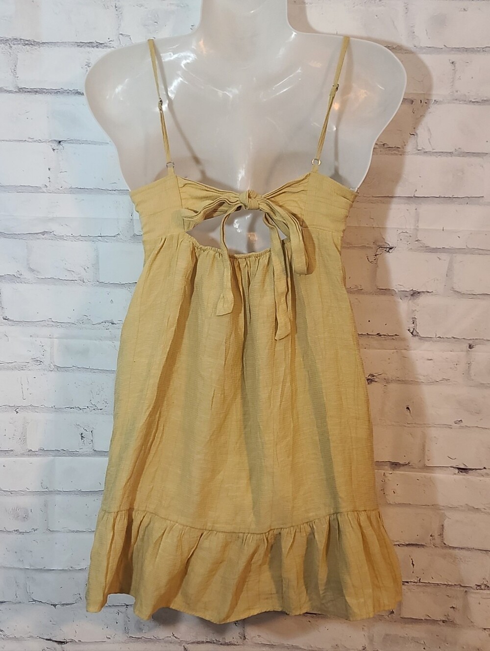 RSQ Golden Yellow Tie Back Sun Dress